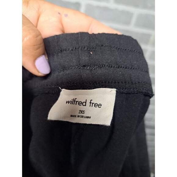 Wilfred Free Womesn Summer Shorts Black‎ Elastic Waist Drawstring Size 2XS - Picture 10 of 10